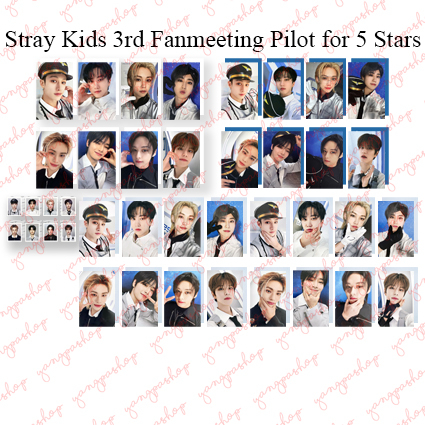 [READY / SET] STRAY KIDS 3RD FANMEETING PILOT FOR 5 STARS FIVE SKZZ PHOTOCARD FAN MADE UNOFFICIAL YA