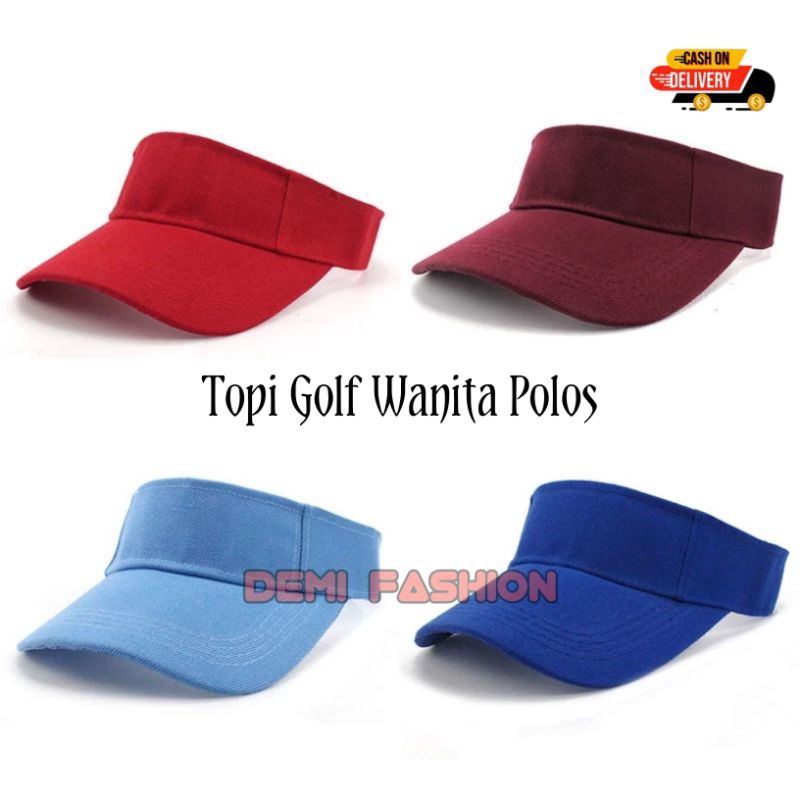 TOPI OLAHRAGA WANITA / TOPI GOLF OUTDOOR Bahan Kain Twill