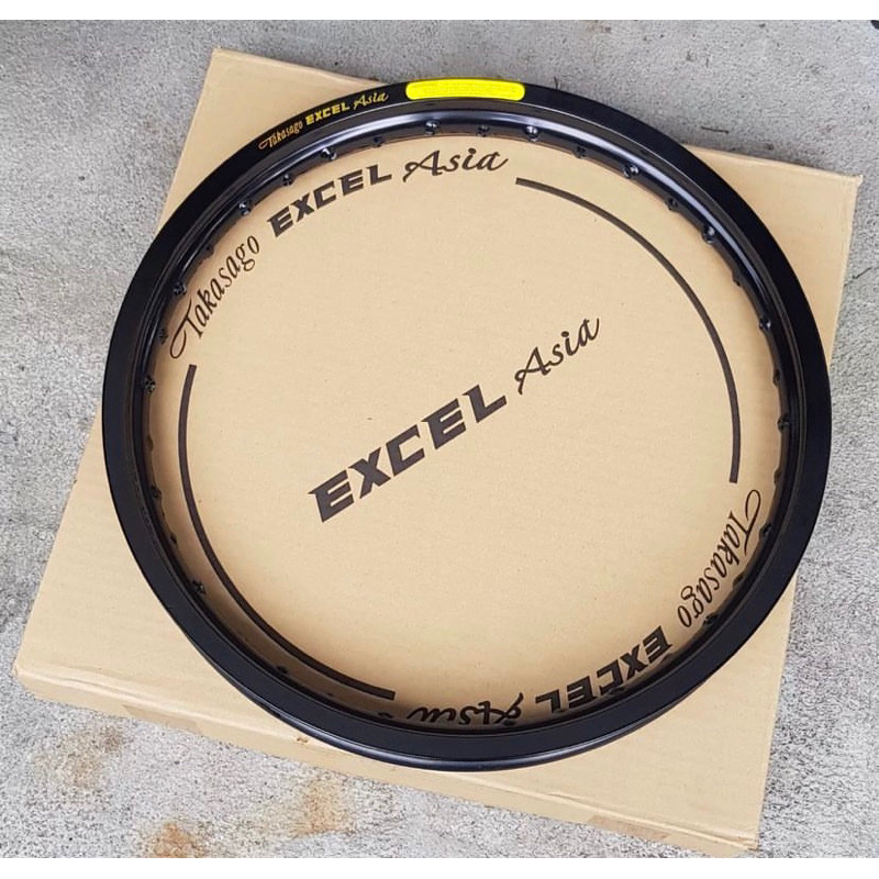 velg TAKASAGO EXCEL ASIA RIMS HITAM GLOSS GLOSSY KEMPLING MIRROR ORIGINAL UKURAN 185 215 ring18 r18 