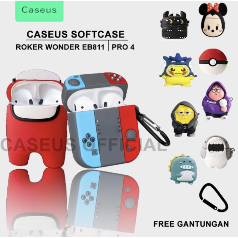 Caseus Softcase Roker Wonder EB811 Pro 4 / Ecle Pro 4 / Inpods Pro 4 Mini Bluetooth Tws Accessories