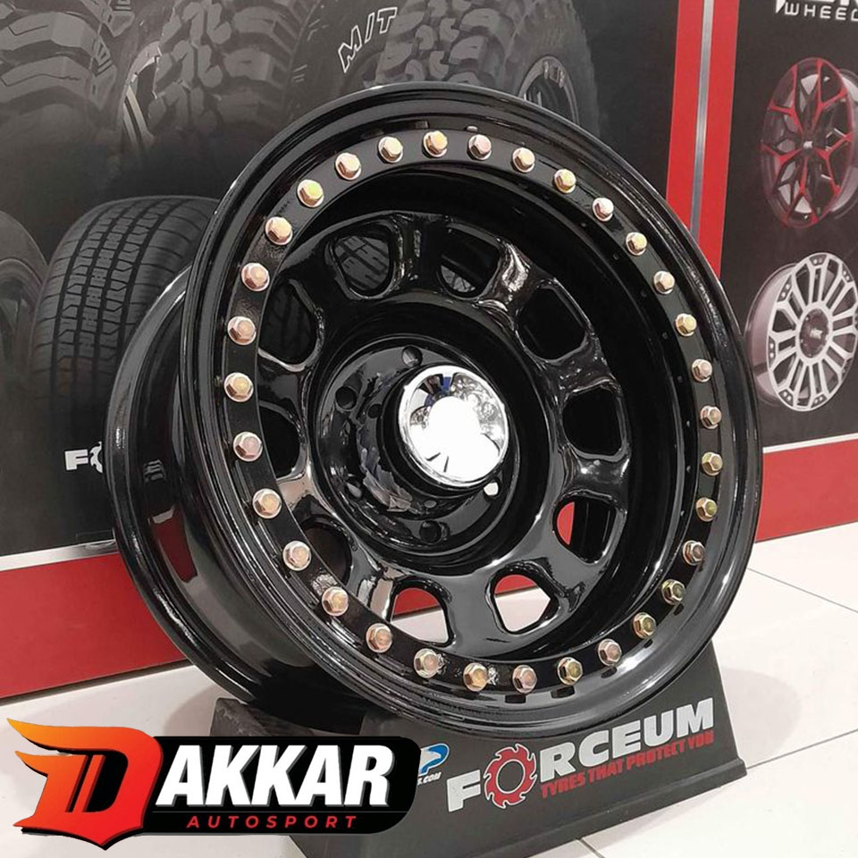 velg mobil offroad ring 15 hsr beadlock mokupo untuk hilux phanter hardtop fortuner pajero ranger ev