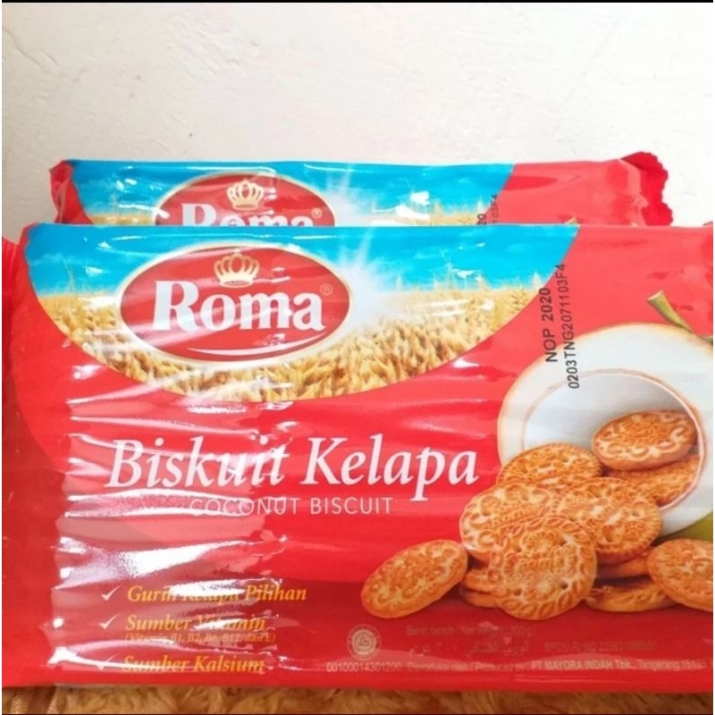 

Roma Kelapa Besar Kotak Biskuit Kelapa 300gr