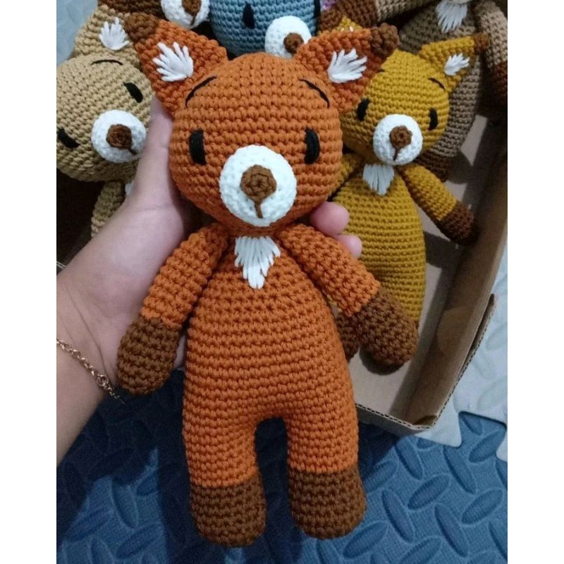 Baby Fox | boneka rajut Fox | amigurumi Fox