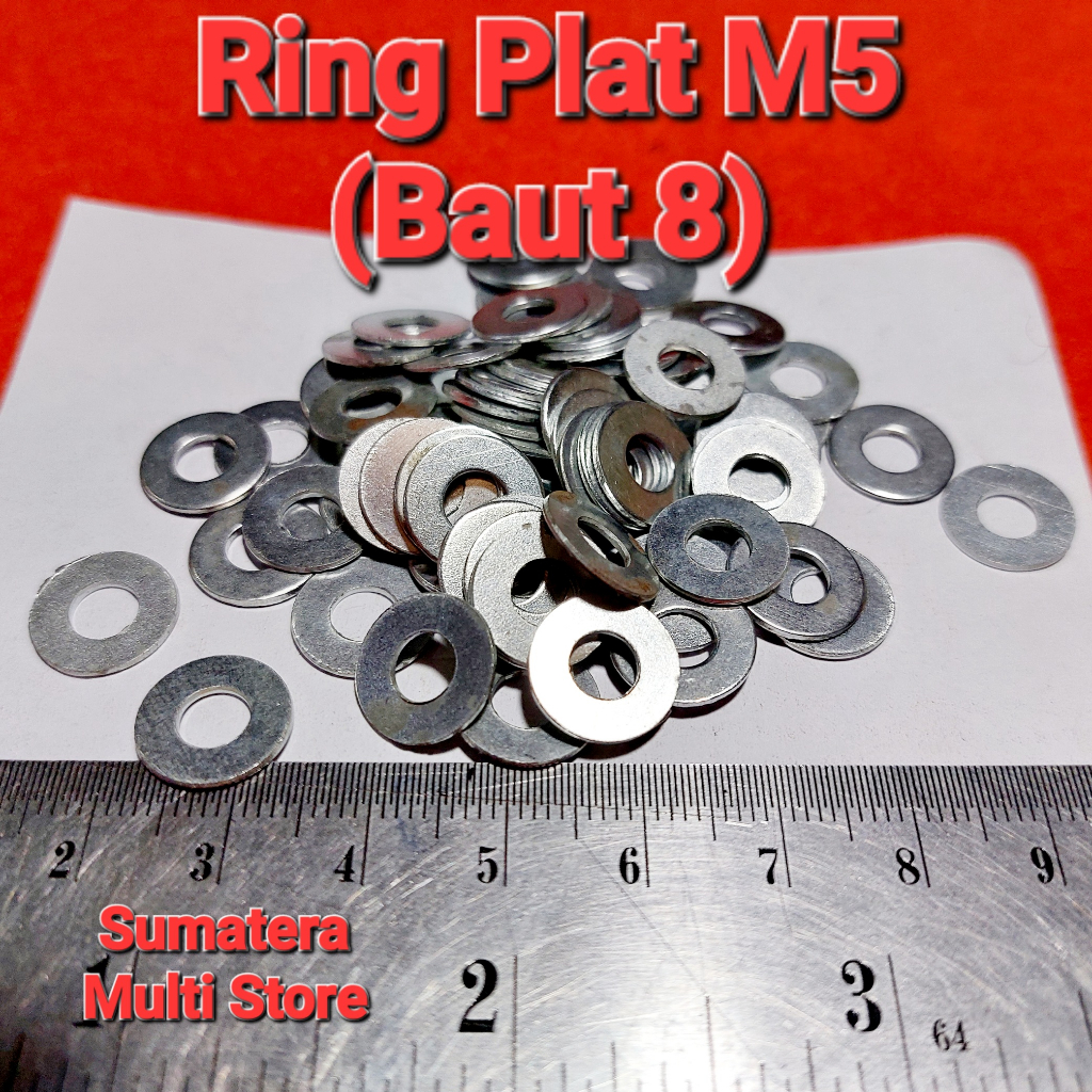Ring Plat M5 - Ring Baut 8