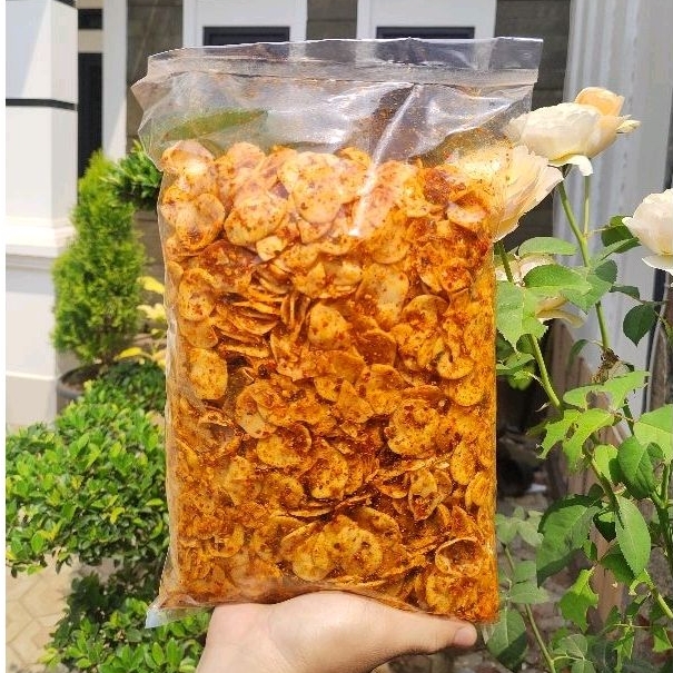 

Kerupuk putih pedas daun jeruk isi 1kg