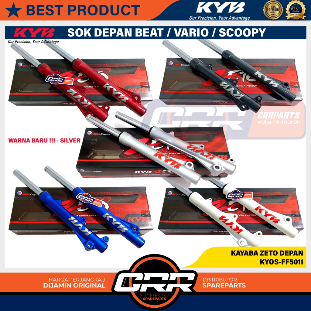 KYB Shock Breaker Depan KAYABA ZETO Front Fork BEAT VARIO SCOOPY MIO FINO Xeon X-ride Jupiter Z F1ZR