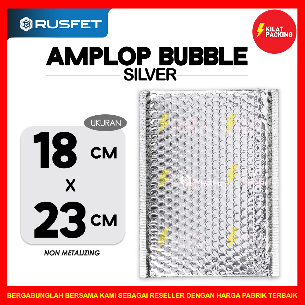 

Amplop Bubble Murah Bubble Mailer Bubble Packing Silver Glossy 18X23