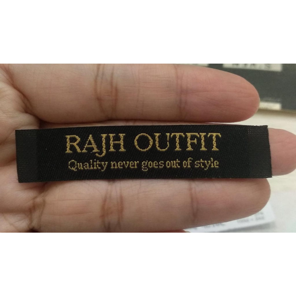 

label woven rajh