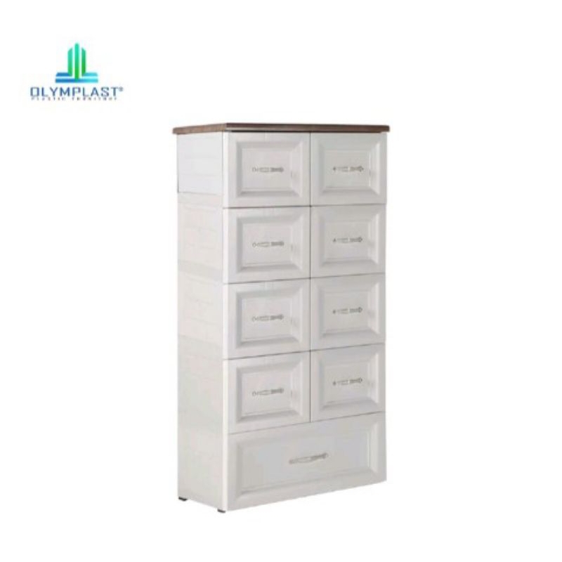 Laci Plastik Susun 5 Putih Olymplast Drawer Cabinet ODC Classic