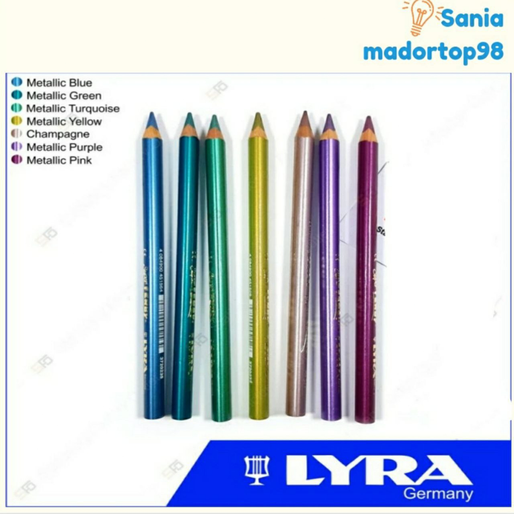 

Pensil warna kidal super ferby Lyra Metalic Luminous-Grapihite Penci- Venetian Zinc yellow