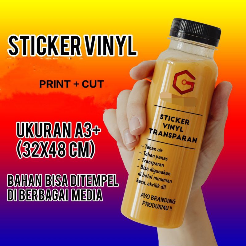 

STIKER VINYL CUTTING TRANSPARAN A3+ CUSTOM