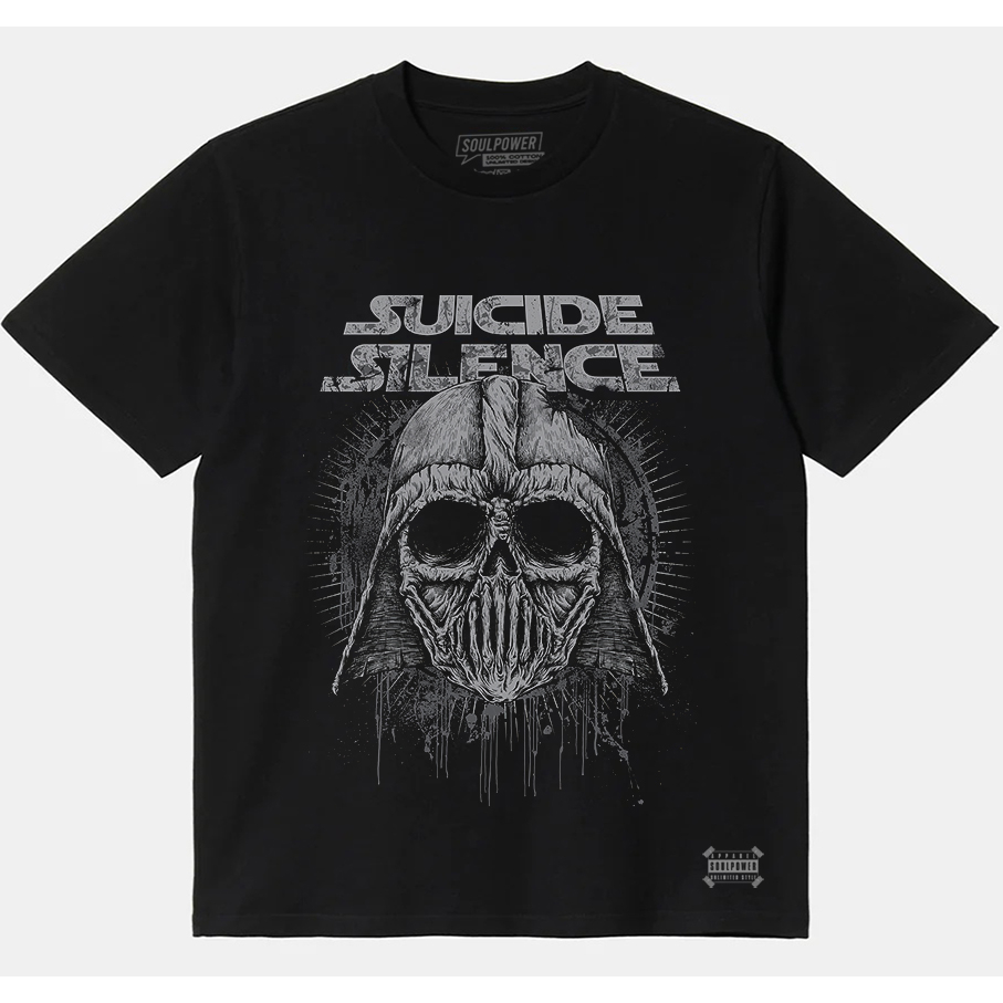 SOULPOWERSTYLE Kaos Distro Musik Band Metal Murah Suicide Silence Darth Vader
