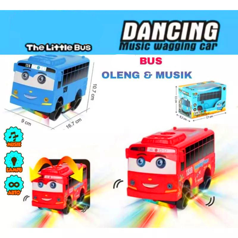 Mainan truk oleng mainan tayo oleng dancing robot mobil bus tayo ada lampu dan musik MAINAN MOBIL OL