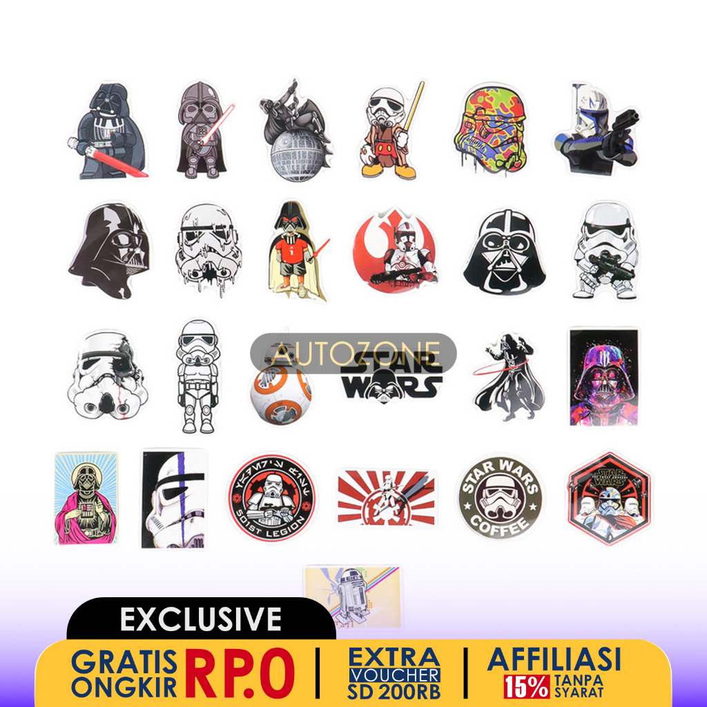 

Stiker Tempel Star Wars 25 PCS