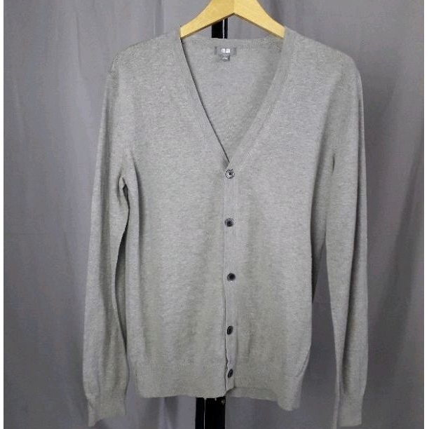 UNIQLO Cardigan Rajut Abu