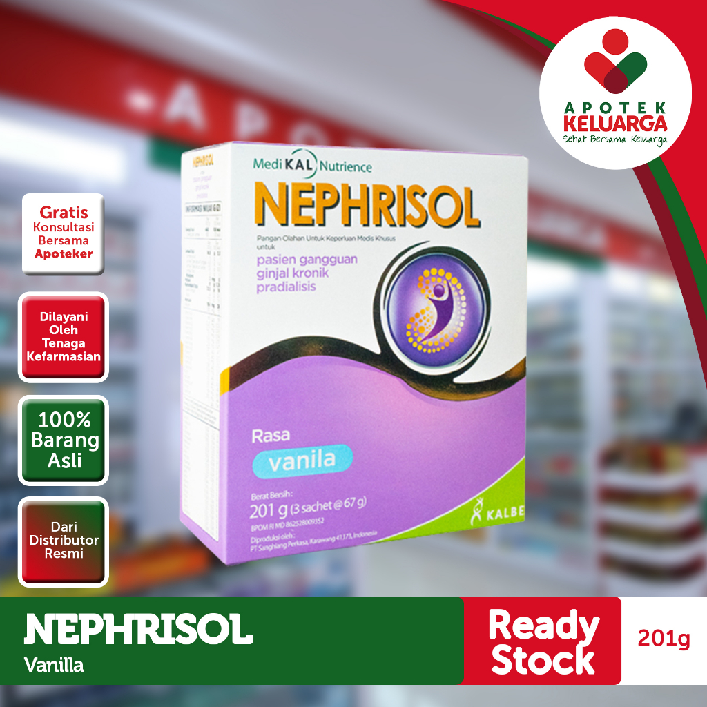 

SUSU NEPHRISOL VANILA 201 GR#susurendahprotein#nutrisiginjalpredialisis