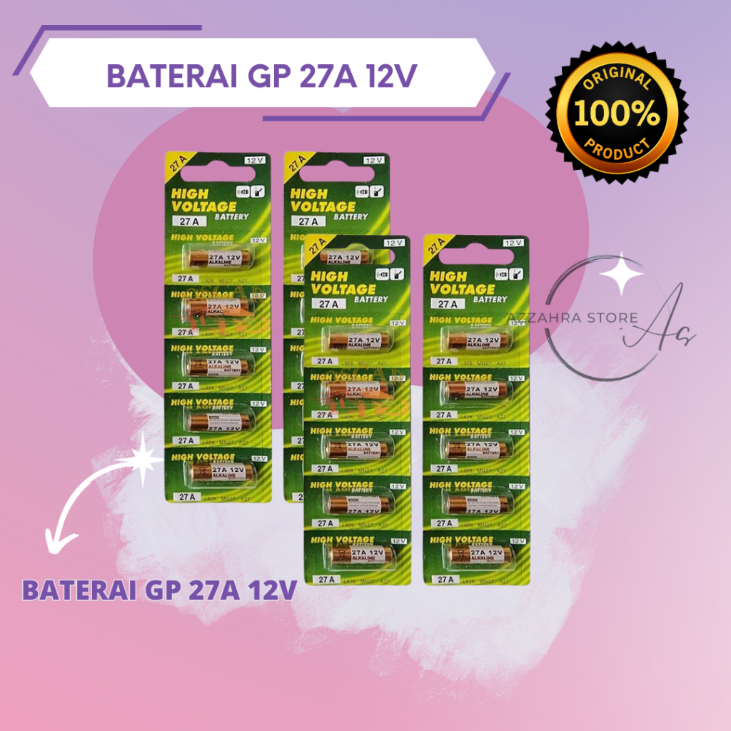 Baterai Alkaline 27A / 27 A - 12V - Batre A27 / A 27