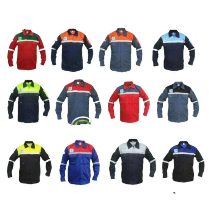 BEST SELLER WEARPACK SAFETY KEMEJA PROYEK KOMBINASI BAJU PROYEK TAMBANG BENGKEL AMERICAN DRILL