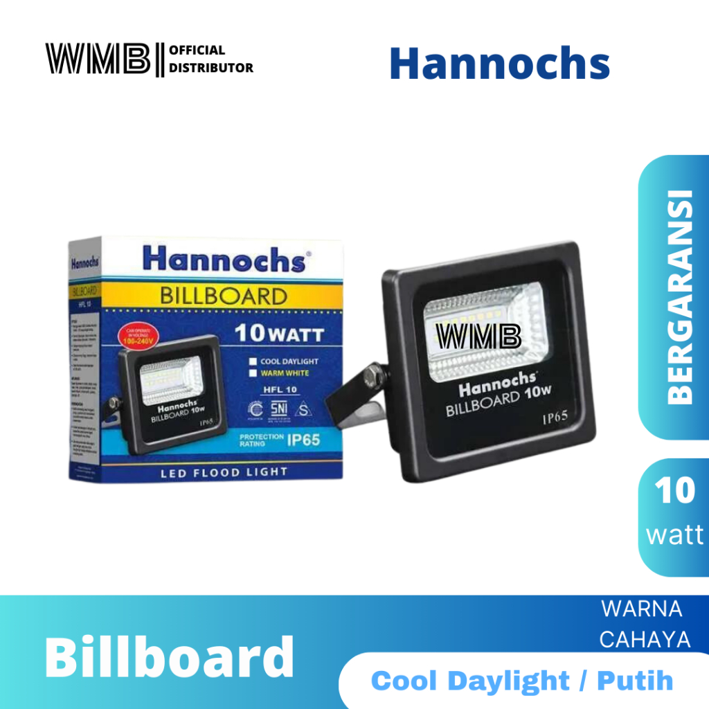 Hannochs Billboard Lampu Sorot 10Watt,20 Watt,30Watt,100Watt,150Watt (Putih-Kuning)