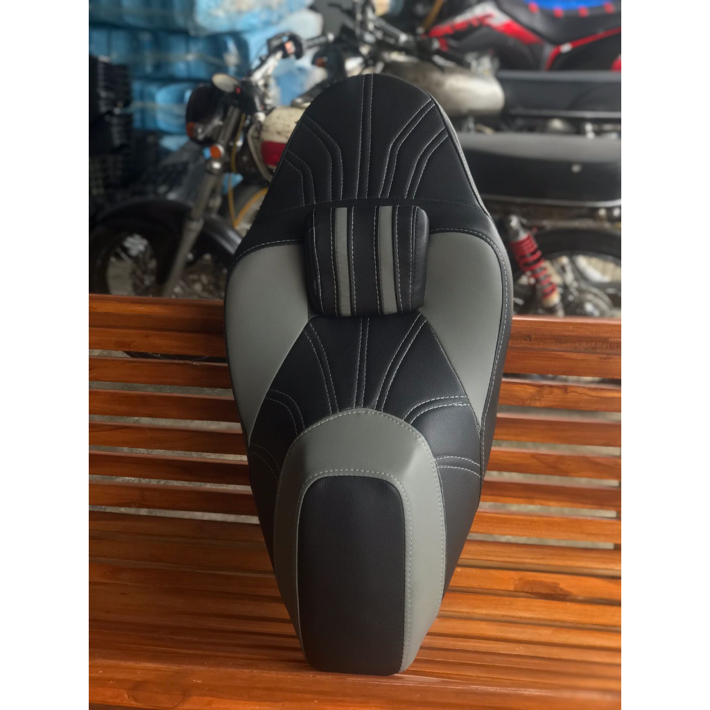 JOK CUSTOM KULIT MBTECH - Jok Motor MBtech Nmax Old & Pcx 150 160 Adv 150 Aerox 155  Vario Custom Mo