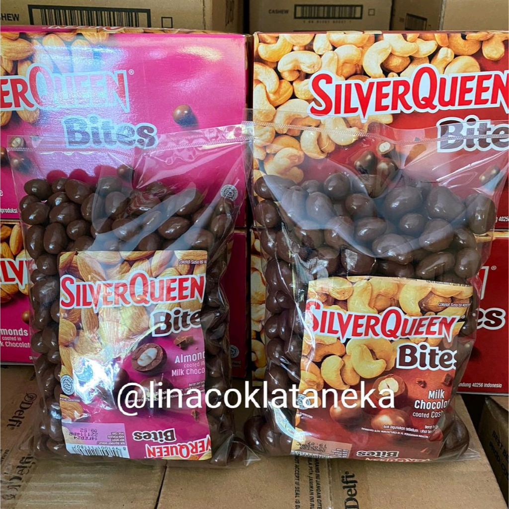 silverqueen bites almond &amp; milk chocolate 1kg