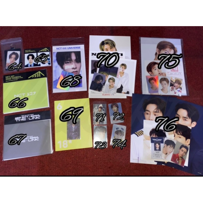 Yuta the link log Ar Ticket + Fortune Card Set dan Ar ticket Fanmeet + Cawal set + film set + Winwin