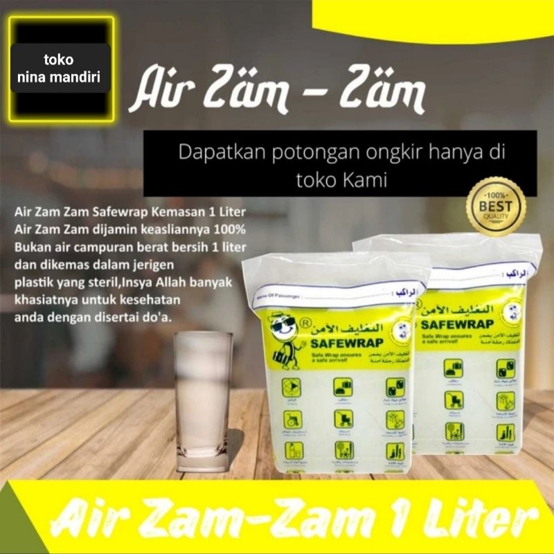 

Air Zam Zam 1 Liter Original 100 % Asli Oleh Oleh Haji dan Umroh