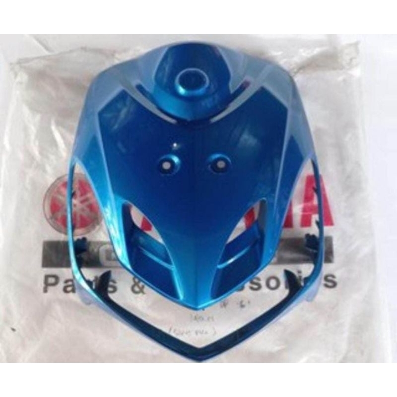 cover body depan mio smile biru panel depan mio smile biru original yamaha
