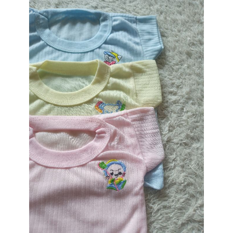 6 PCS (setengah lusin) kaos oblong bayi/kaos harian bayi/oblong salur