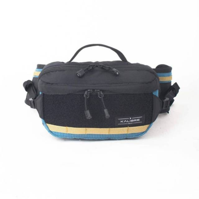 Tas Selempang Kalibre 920854 044 Black Blue Roadrace Waist Bag 3L - Tas Pria Slempang