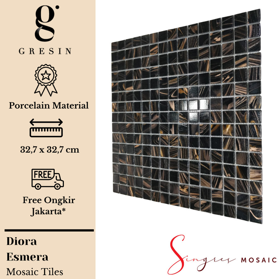 Esmera Diora Singres Mosaic Tiles | Mosaic Keramik