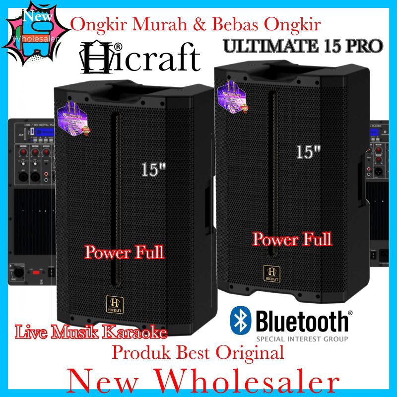 Speaker Aktif Sound 15 Inch Hicraft Ultimate 15 pro live musik original premium