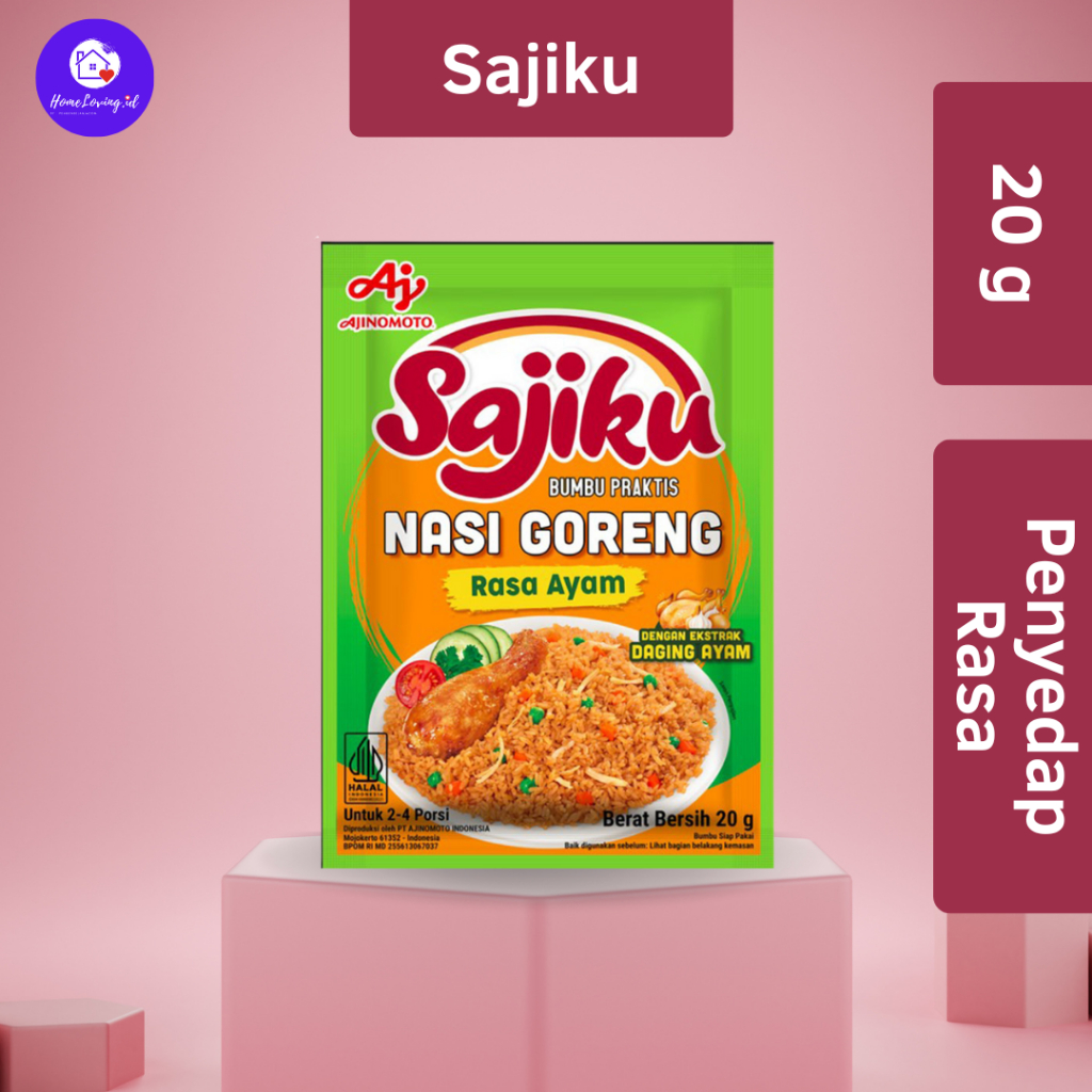 

SAJIKU NASI GORENG RASA PEDAS 20 GRAM | PENYEDAP RASA | BUMBU MASAK INSTAN