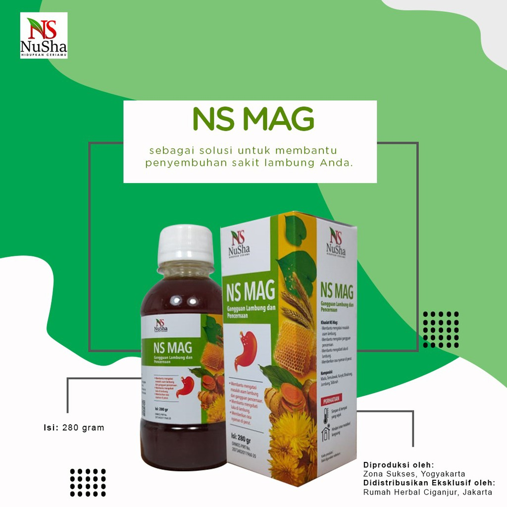 MADU NS MAG 280gr Obat Asam Lambung GERD Mag Maag Saluran Pencernaan 100% Original
