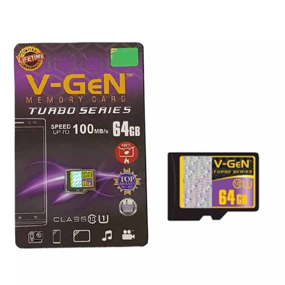Memori Micro SD V-Gen Memory Card 64gb Class 10 Turbo Vgen / Memory card V-GEN 64GB