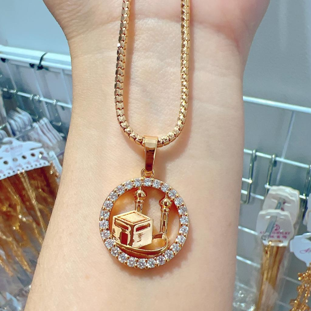 PERHIASAN KALUNG XUPING GOLD KALUNG HIJAB WANITA SET LIONTIN RANTAI MILANO 9PJ45CM,50CM,60CM) BEST