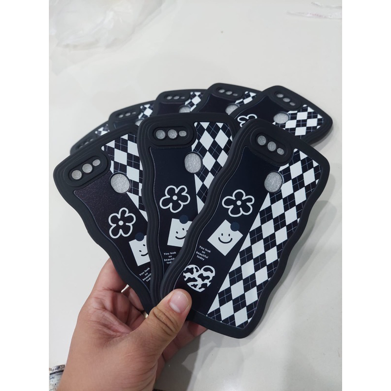 Case Softcase IPHONE Gelombang Motif Diamond Berlian Smile 6 6s 11 7 plus 8 plus  7 8 SE 2020 X Xs