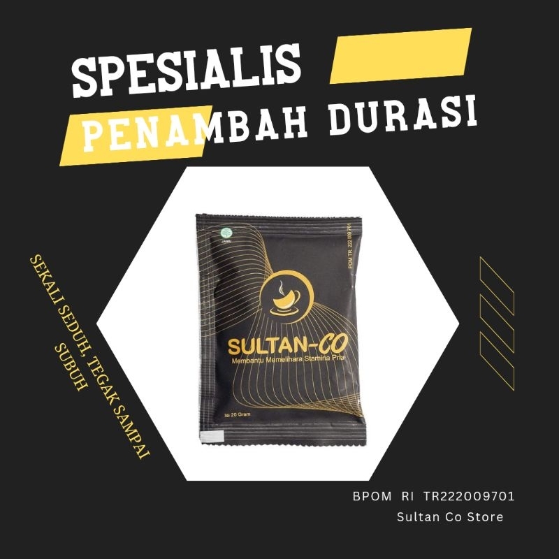 

Kopi Sutan Co 1 Box 5 Sachet Original - Kopi Stamina Pria Bpom Halal siang
