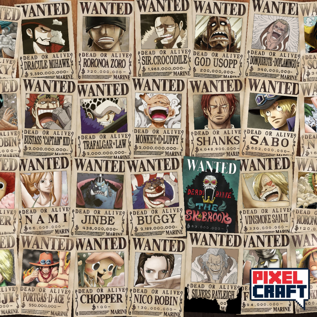 POSTER BOUNTY KARAKTER ONE PIECE TERBARU LENGKAP (PART 1)