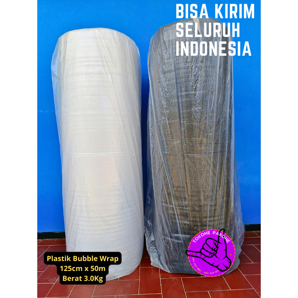 

Plastik Bubble Wrap 3kg 125cm x 50m Tebal Tidak Mudah Kempes Takashimura