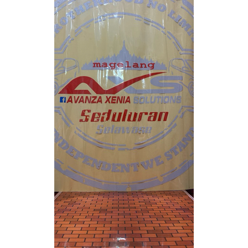 Sticker Kaca Bulat AXS MAGELANG