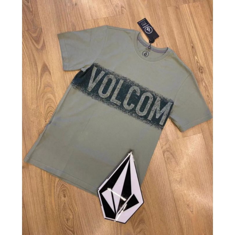 kaos pria lengan pendek surfing premium volcom