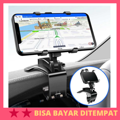 Car Holder Smartphone Mobil Dashboard Bracket / Holder Handle Pegangan Sandaran Penjepit Pencapit Se