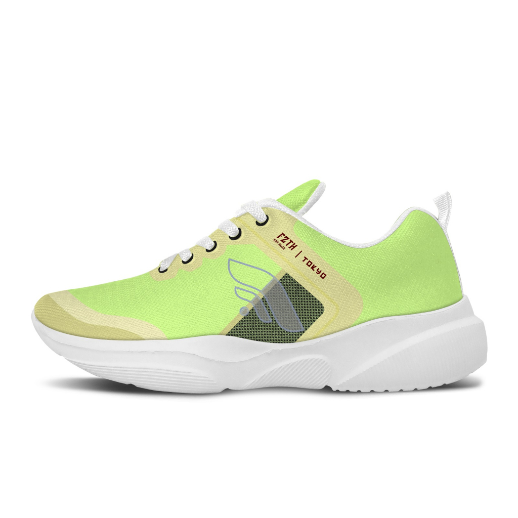 sepatu pria sneakers FZTH TOKYO HIJAU KREM