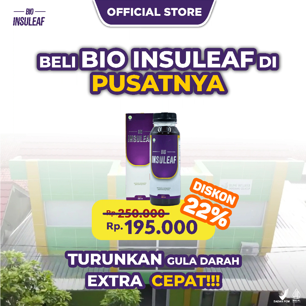 Bio Insuleaf Herbal Diabetes Normalkan Kadar Gula Darah - 100% Original Toko Pusat - Diskon 22%