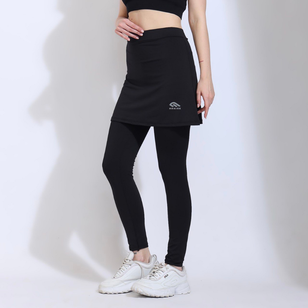 MANIAK Rok Legging Olahraga Wanita Sport Muslimah Jumbo Running Lari Senam Zumba Gym Tennis Sepeda (
