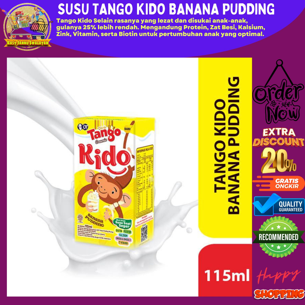 

tango kido banana pudding 115ml