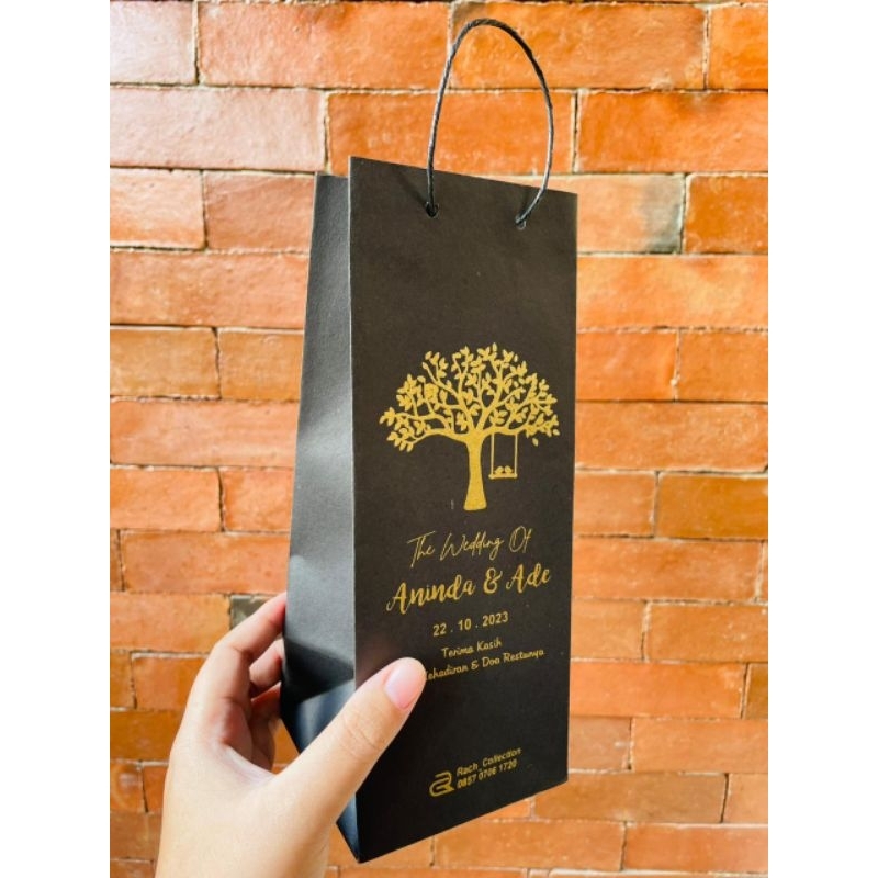 

Paperbag my bootle Tumbler // paperbag souvenir botol // paperbag hitam sablon
