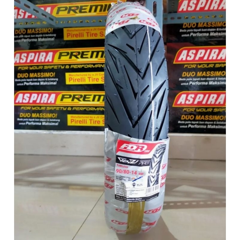 BAN LUAR FDR GENZI 90/80-14 TUBLES