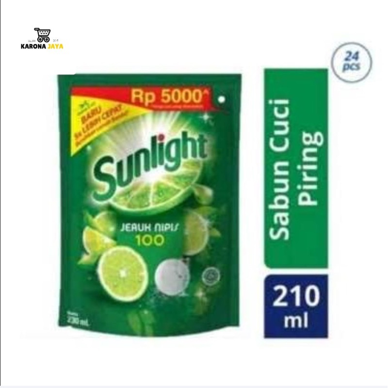 Sunlight Jeruk Nipis 210ml [1 Karton 24pcs]